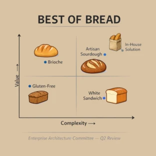 Best of Bread Enterprise Architecture Funny IT Architect Magic Quadrant Parody T-Shirt